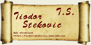 Tiodor Steković vizit kartica